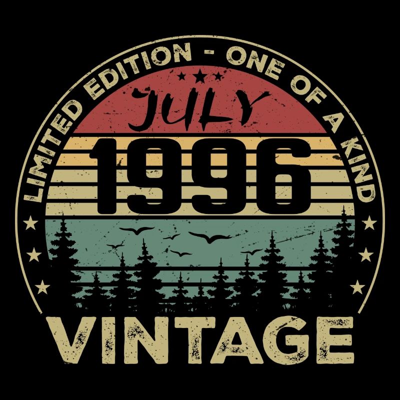 July 1996 Vintage 1996 Birthday Gift