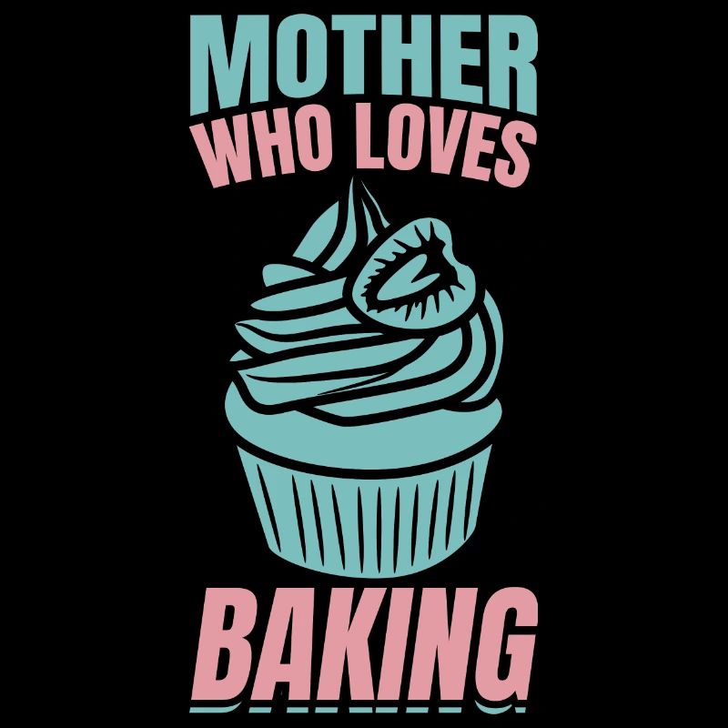Mutter, die das Backen liebt