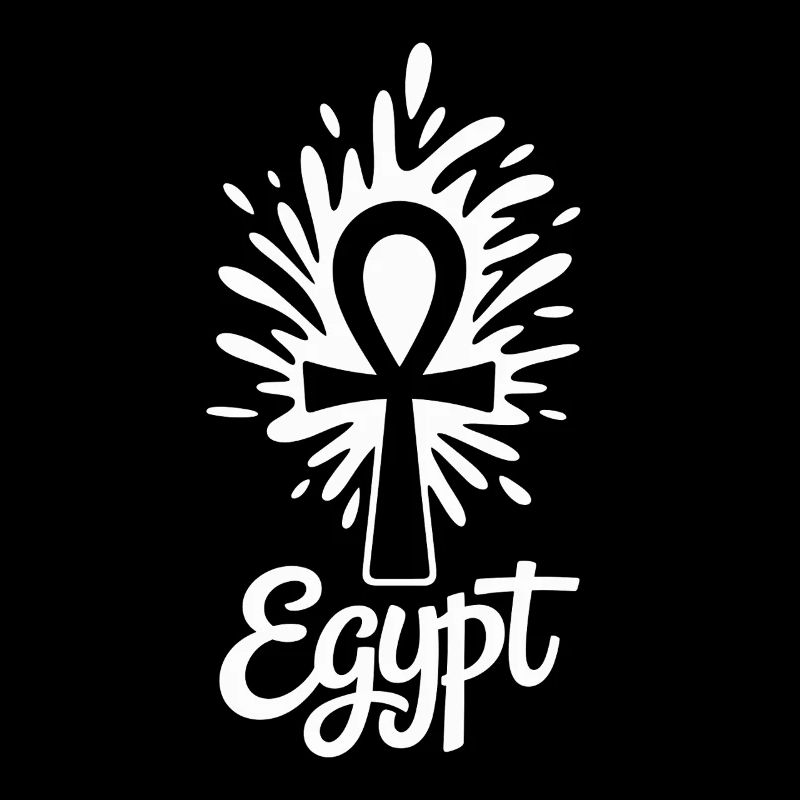 Égypte Ankh Symbole Splash