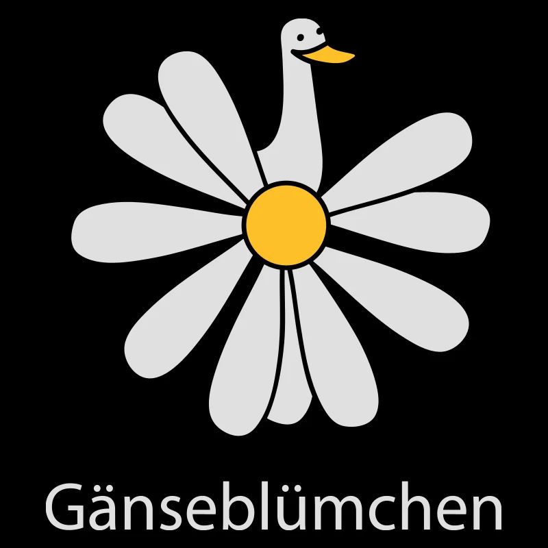 Gänseblümchen mit Gans