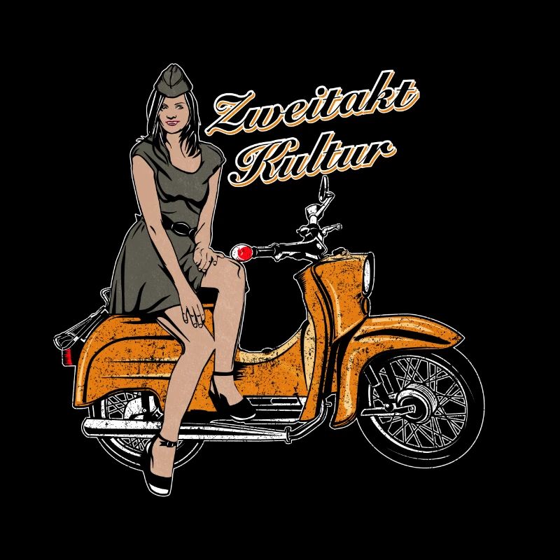 Simson Schwalbe KR51 Rétro trafic orange