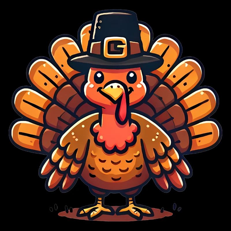 Turquie de Thanksgiving dans la conception du chapeau de pèlerin
