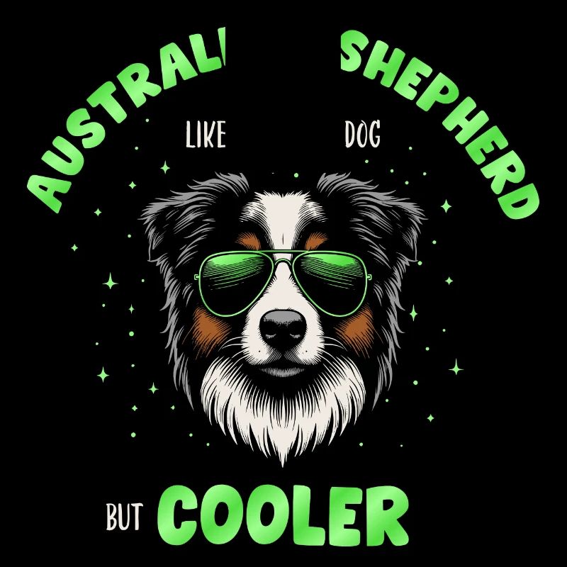 Aussie - comme un chien normal mais vert plus frais