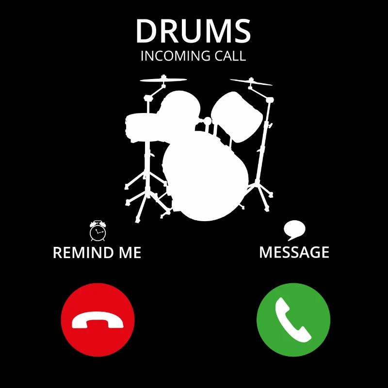 Call Mobile Anruf DRUMMER SCHLAGZEUG drums