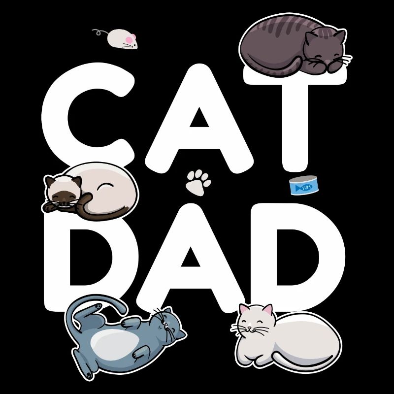 Cat Dad - Cat Cat man Daddy Kitty Meow