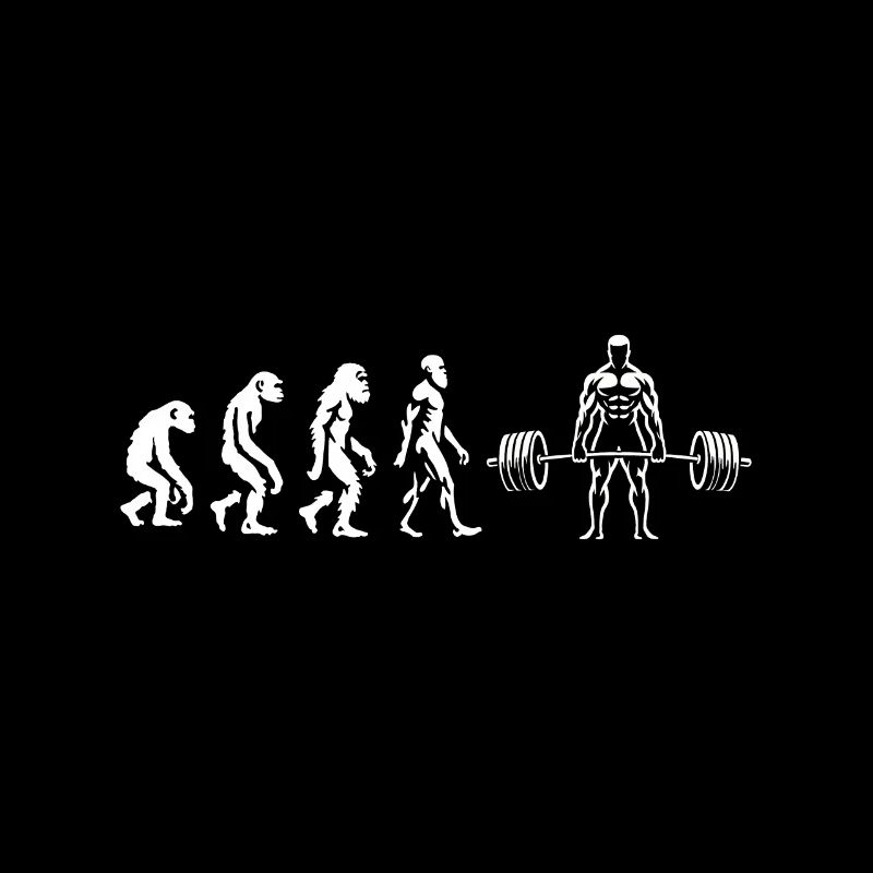 Evolutionärer Bodybuilder Kreuzheben