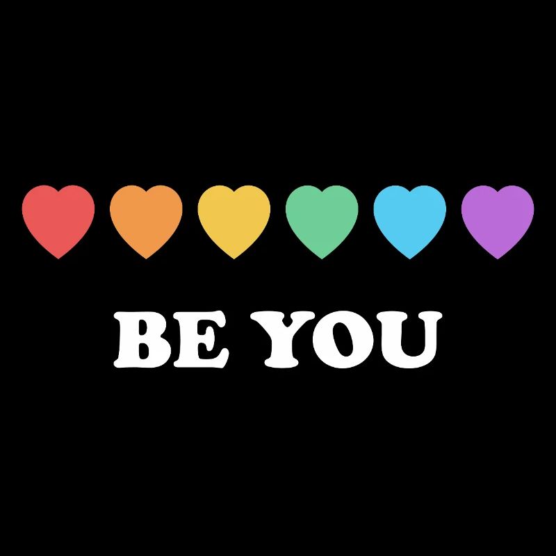 Sei du Rainbow Hearts LGBT Pride