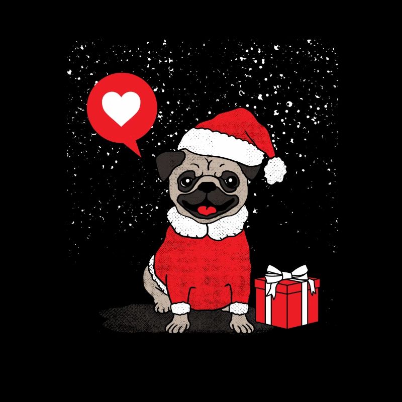 Weihnachtsmops / Mops