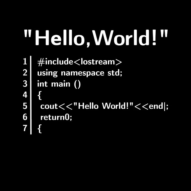 Hello World Program - Programmer T-Shirt