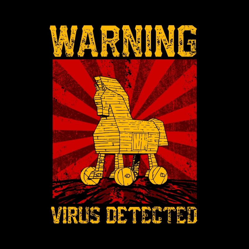 VIRUS Trojanisches Pferd Hacker Geschenk
