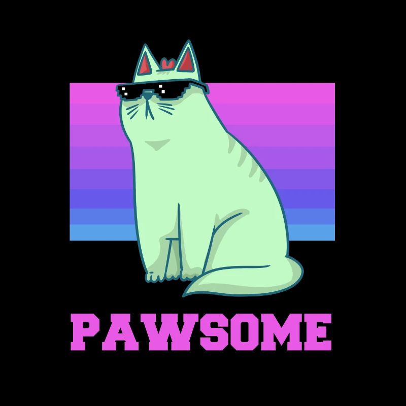 Katze - Sonnenbrille - Cool - Kätzchen - Pfote