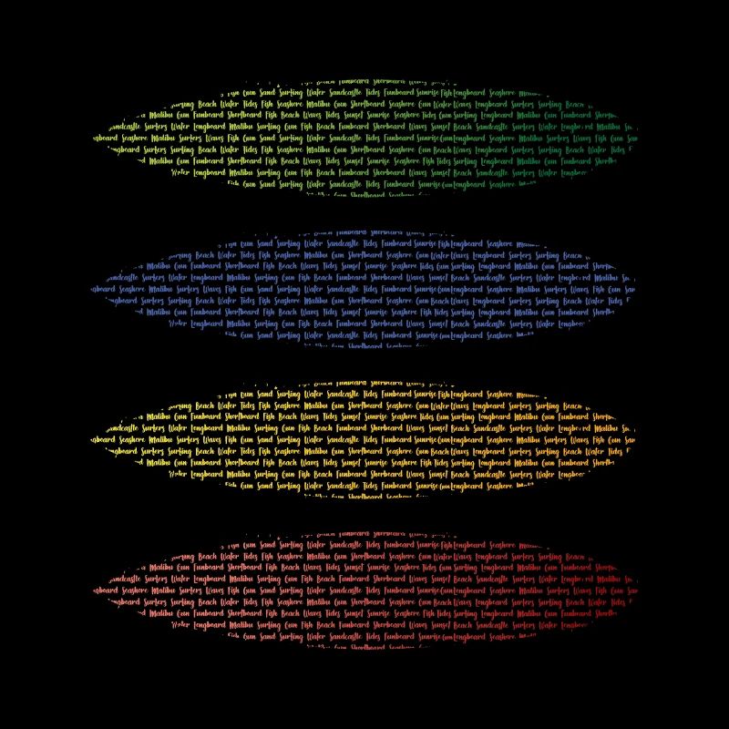 Surfboards et mots combinés avec surf