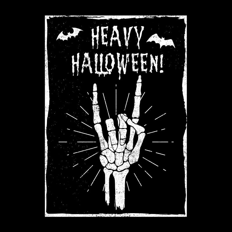 Devil Greeting Headbanger Halloween Gift Metal