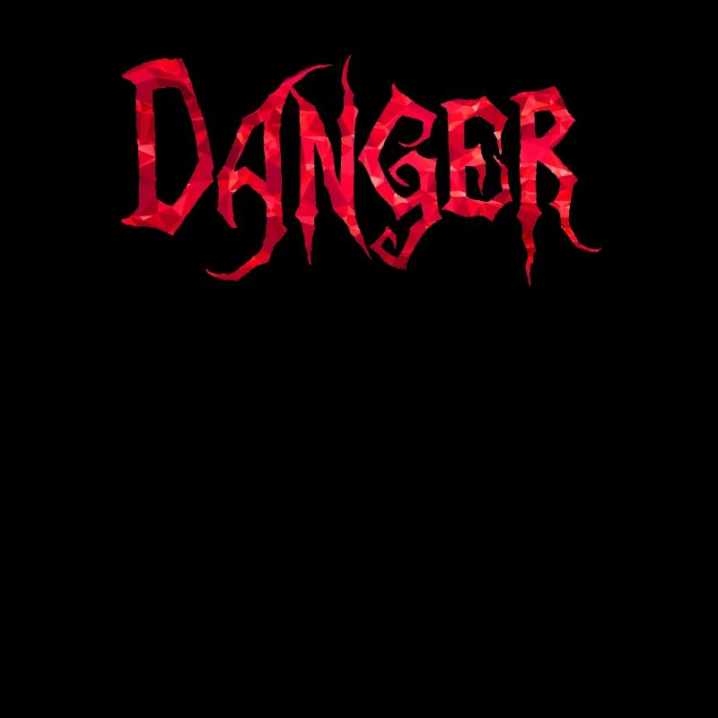 Danger red polygons