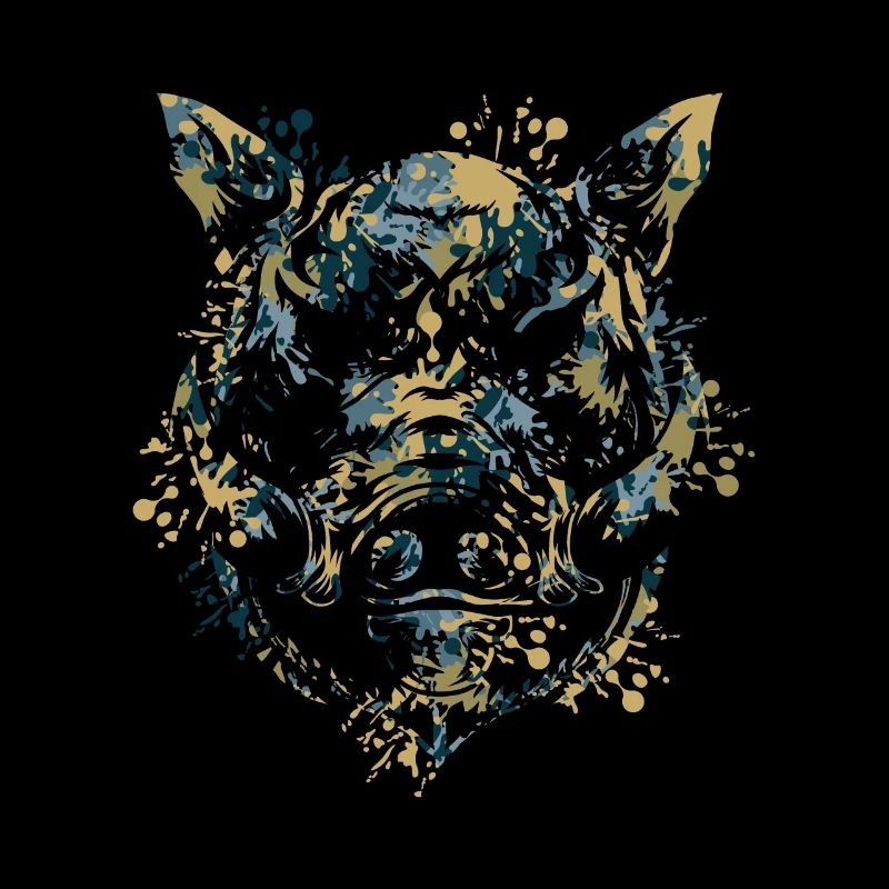 Wild boar head