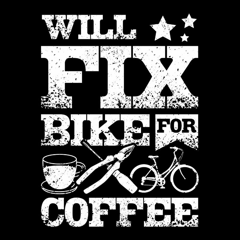 Réparera le vélo pour le café