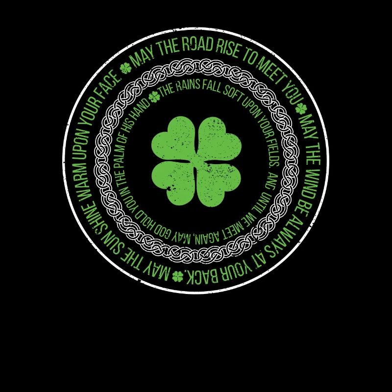 Irish Heritage Blessing Celtic Knot Clover