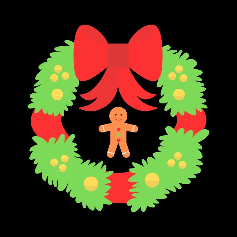 Weihnachtskranz der Lebkuchenfreude