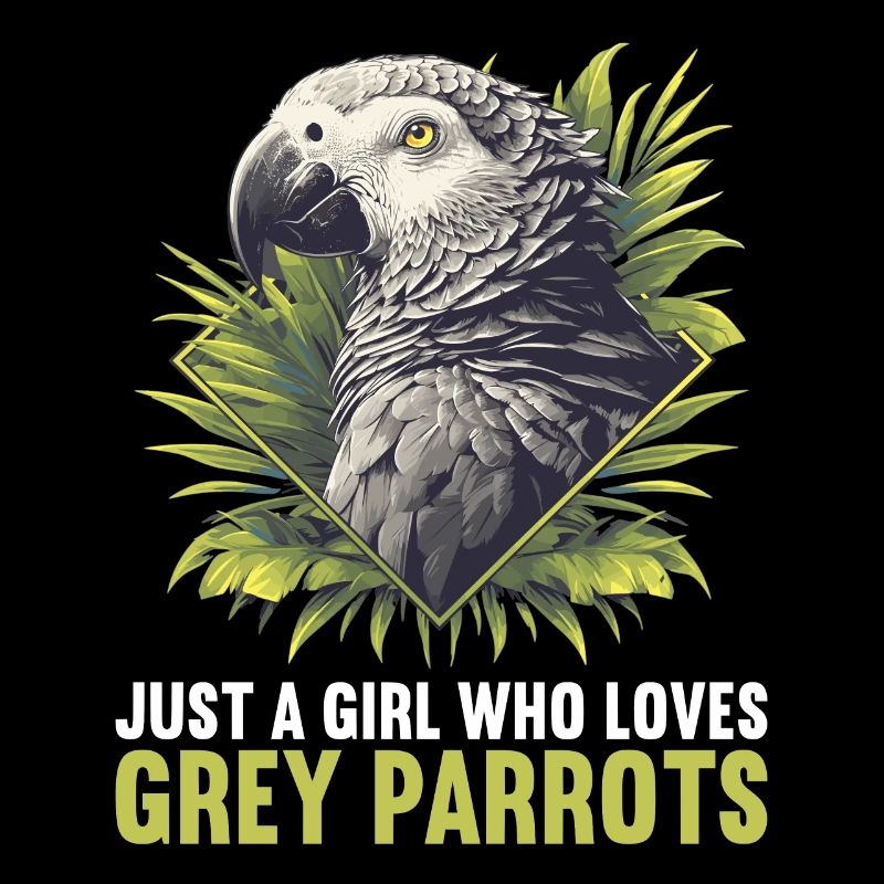 African grey parrots