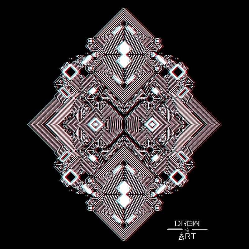 CIRCUIT PRINTED 1 3D white