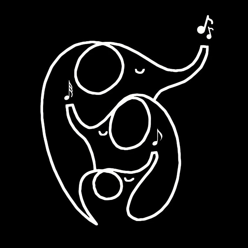 Musique Eléphants Trompette Note Graphique Afrique Drôle
