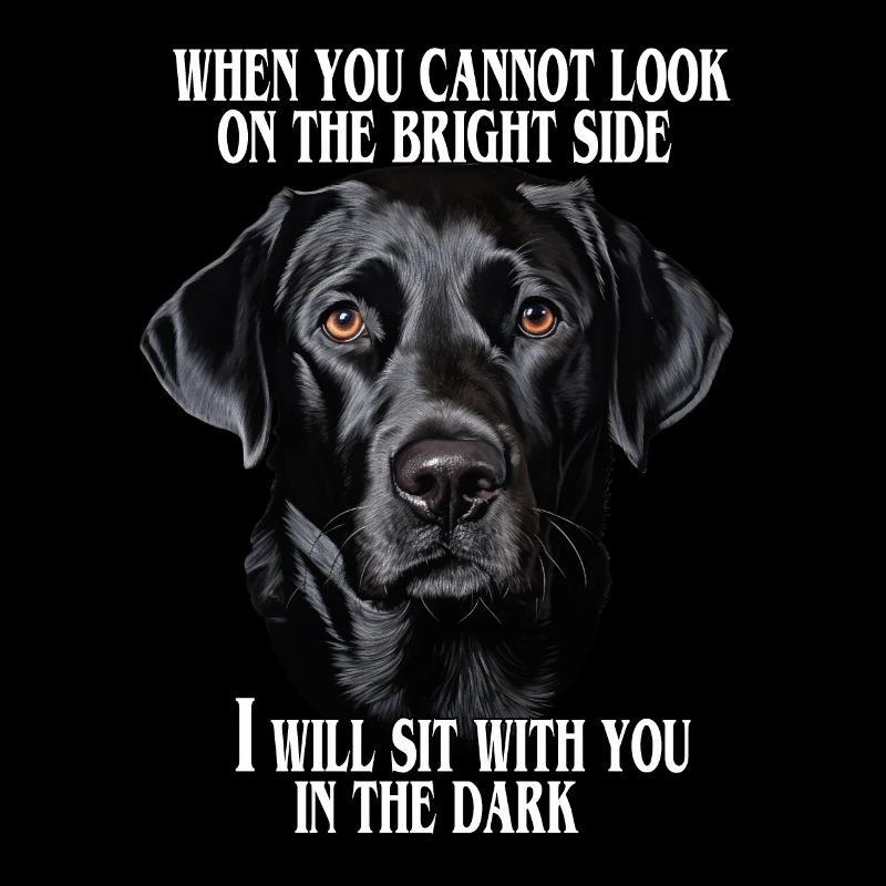 Schwarzer Labrador Zitat