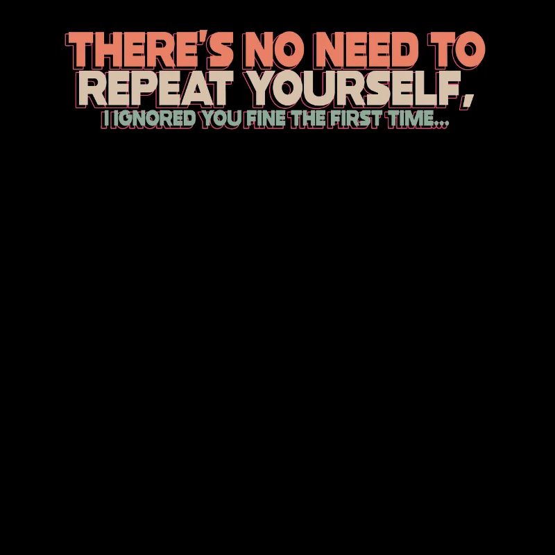 Il n’est pas nécessaire de se répéter