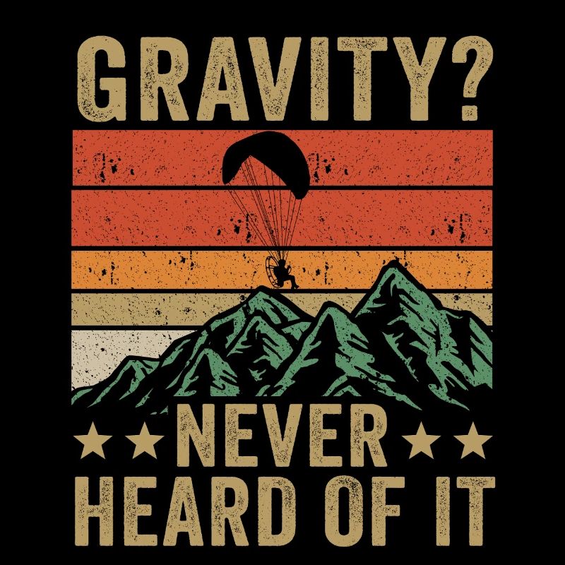 Mème hilarant de gravité de paramoteur