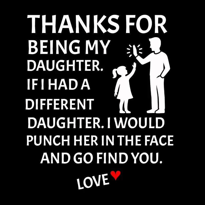 Danke, dass du meine Tochter bist Vater-Tochter