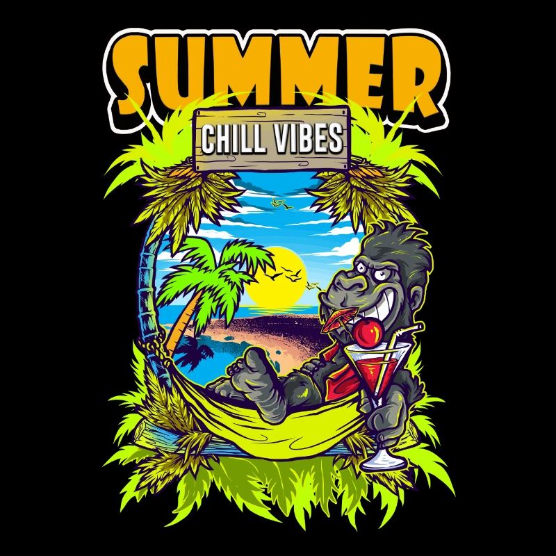 Summer Chill Vibes Gorilla