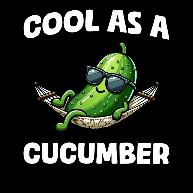 Frais comme un concombre Gurke Pickle Gurkenliebhaber