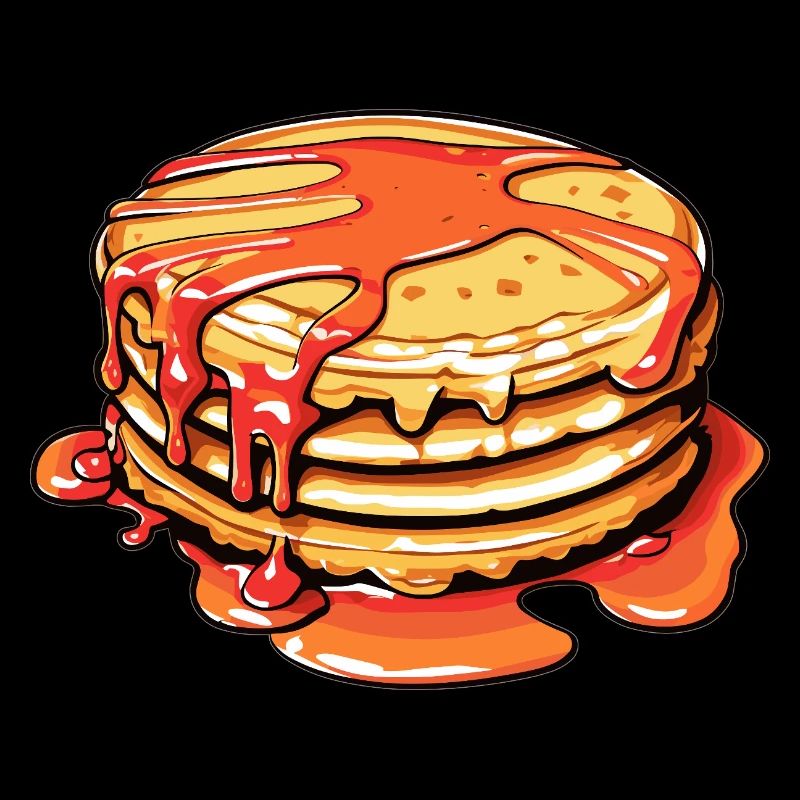 Crêpes sucrées au sirop