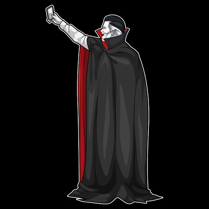 Vampir Halloween Selfie