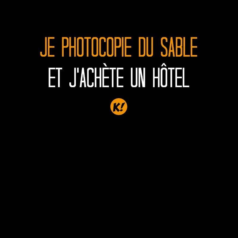 Ich fotokopiere den Sand Ich kaufe ein Hotel