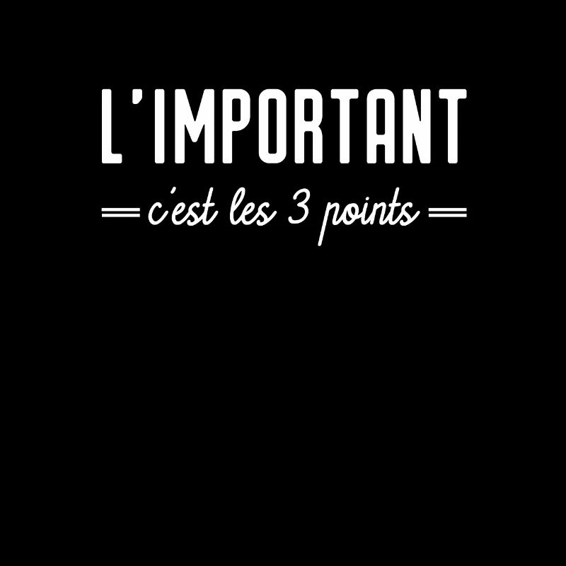 L'important c'est les 3 points. Entraineur foot