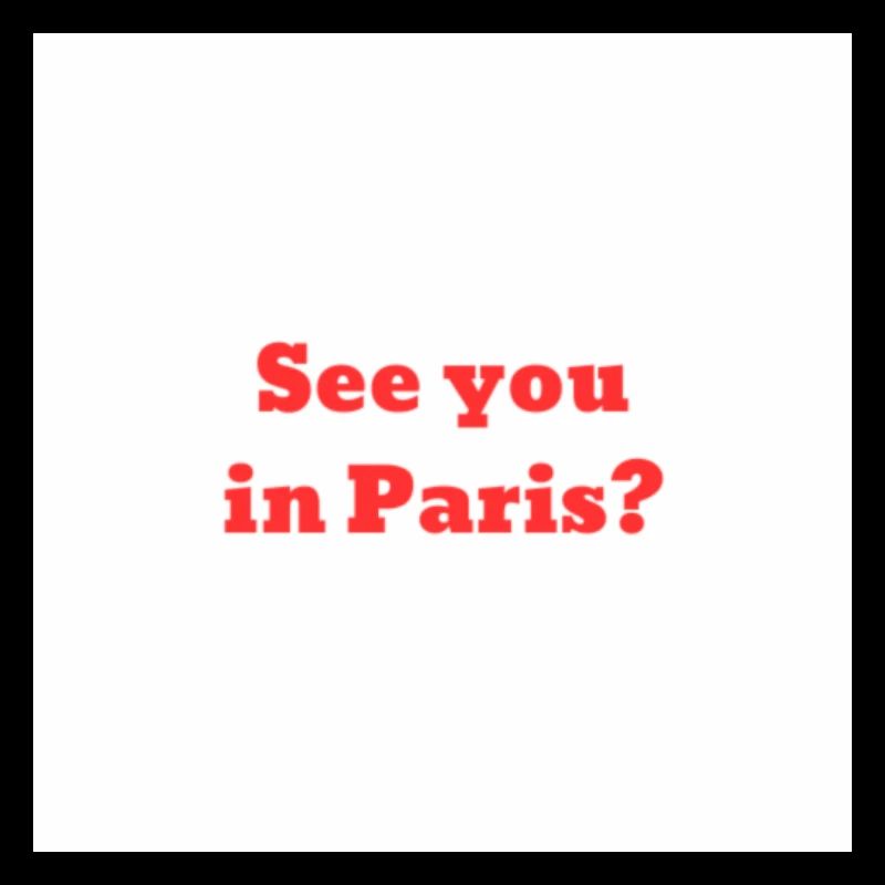 Rendez-vous à Paris ?