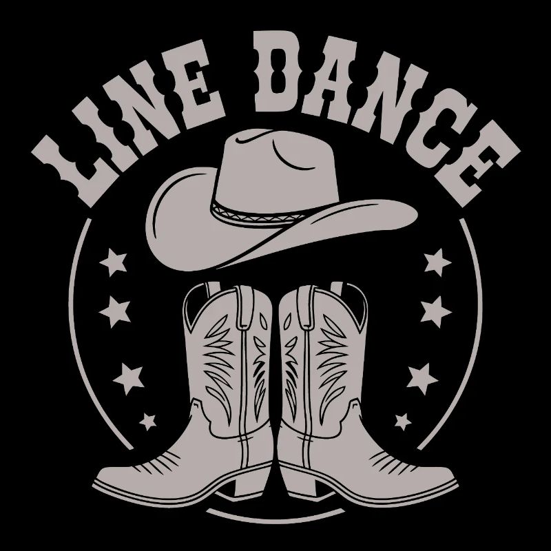 La danse en ligne est mon passe-temps. Design de danse en ligne cool