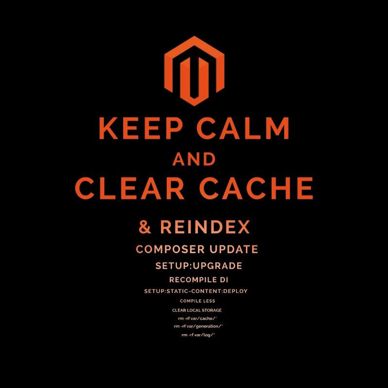 Keep Calm and Clear Cache Magento