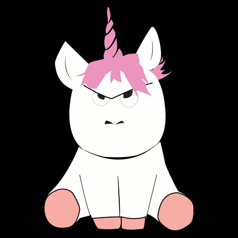 Grumpy Unicorn Einhorn