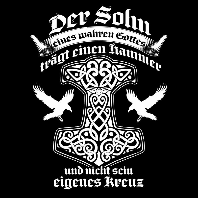 Germane Glaube Sprüche Gott Heide Hammer Geschenk