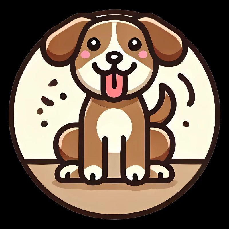 Conception de chien de dessin animé ludique
