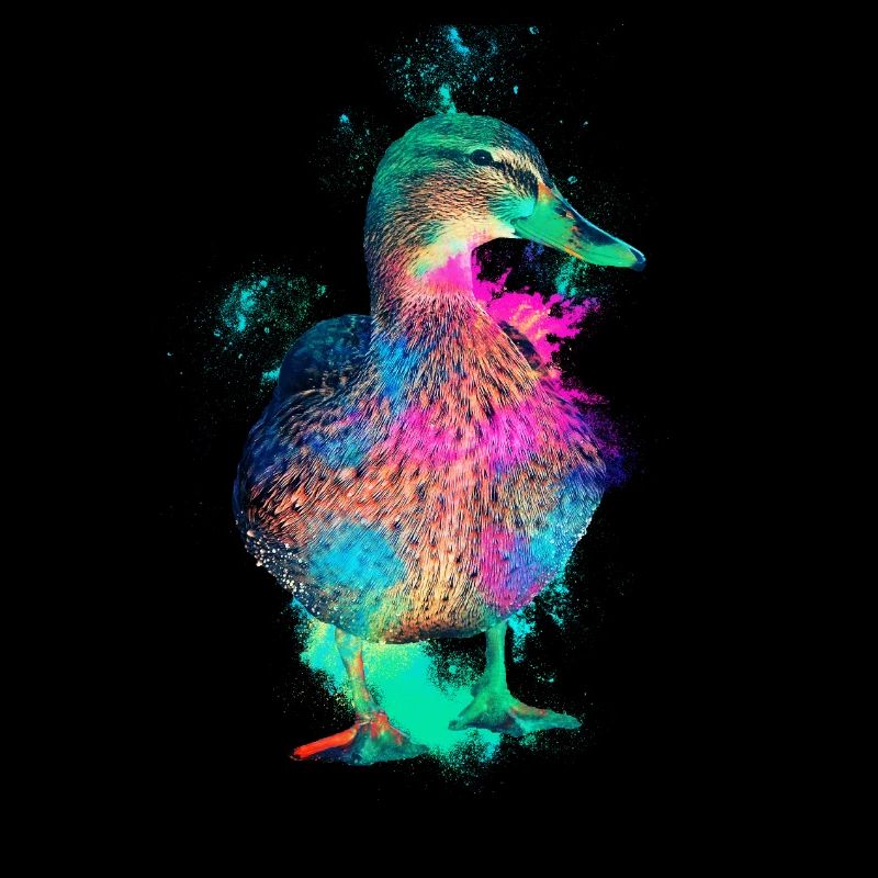 Ente Entenvogel farbenfroh