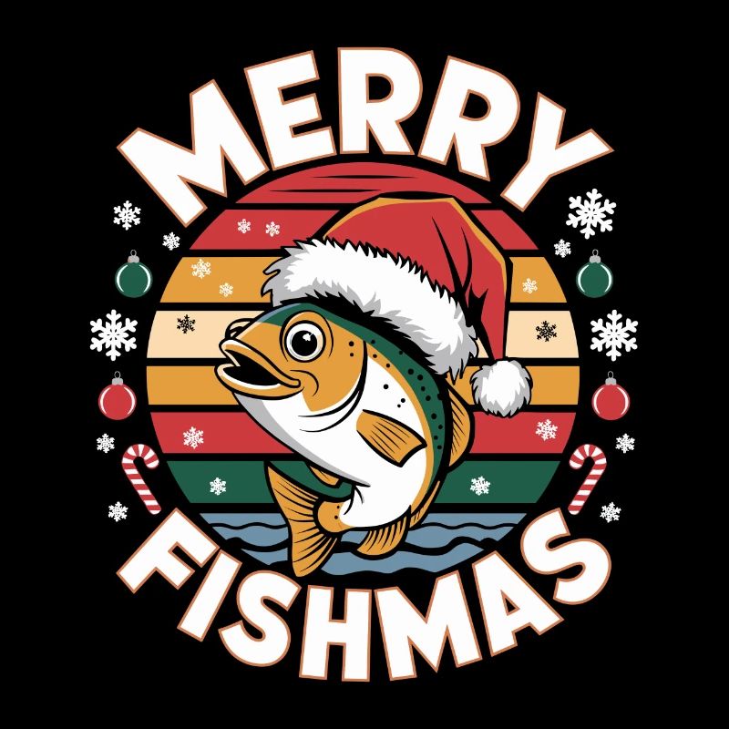 Merry FishmasFun Angler Design