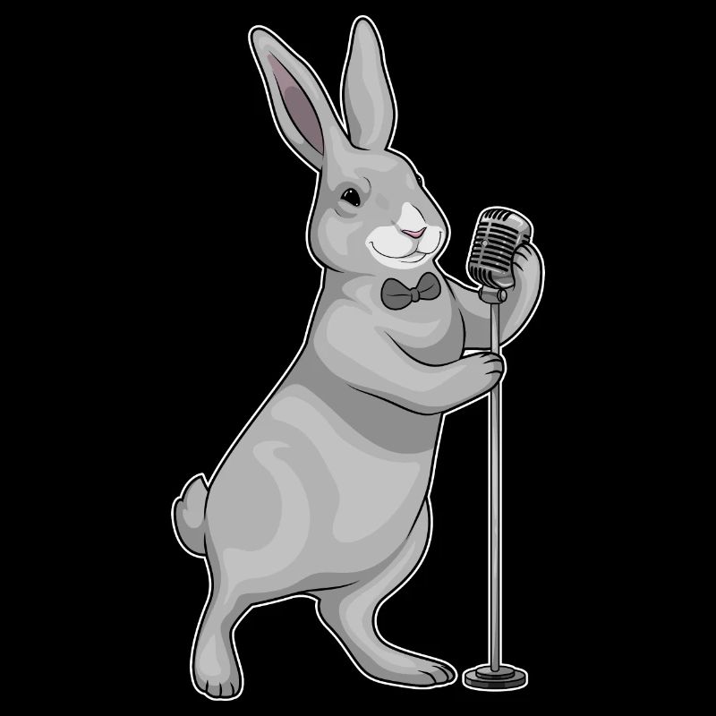 Bunny Singer Microphone Musique