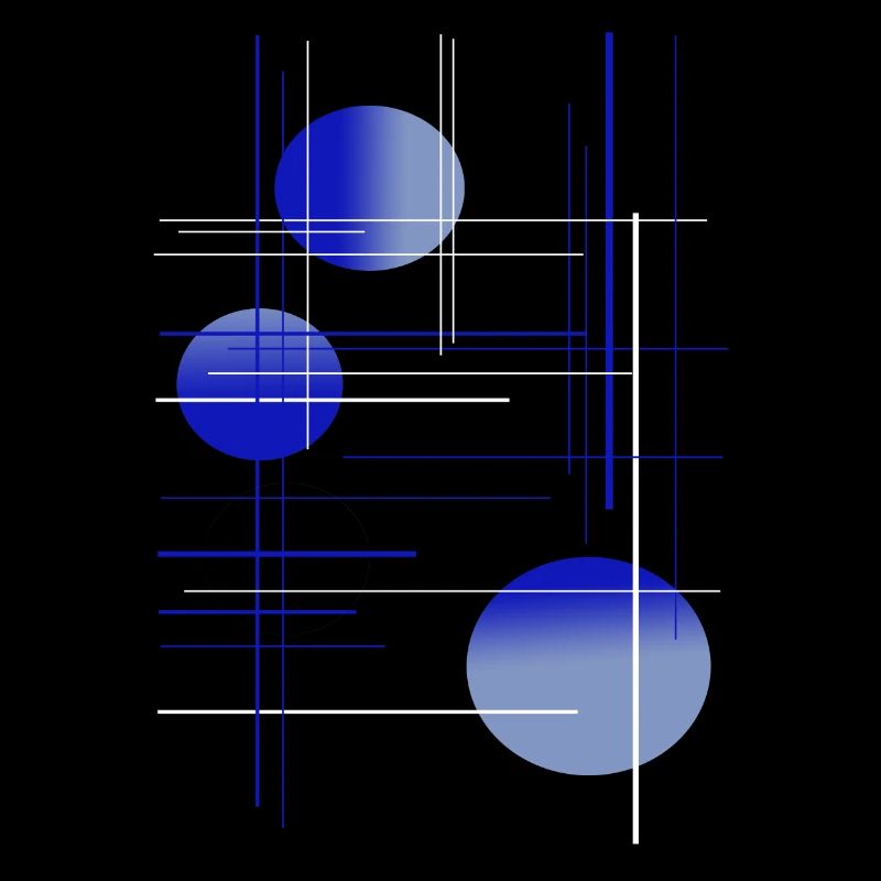 abstrait bleu