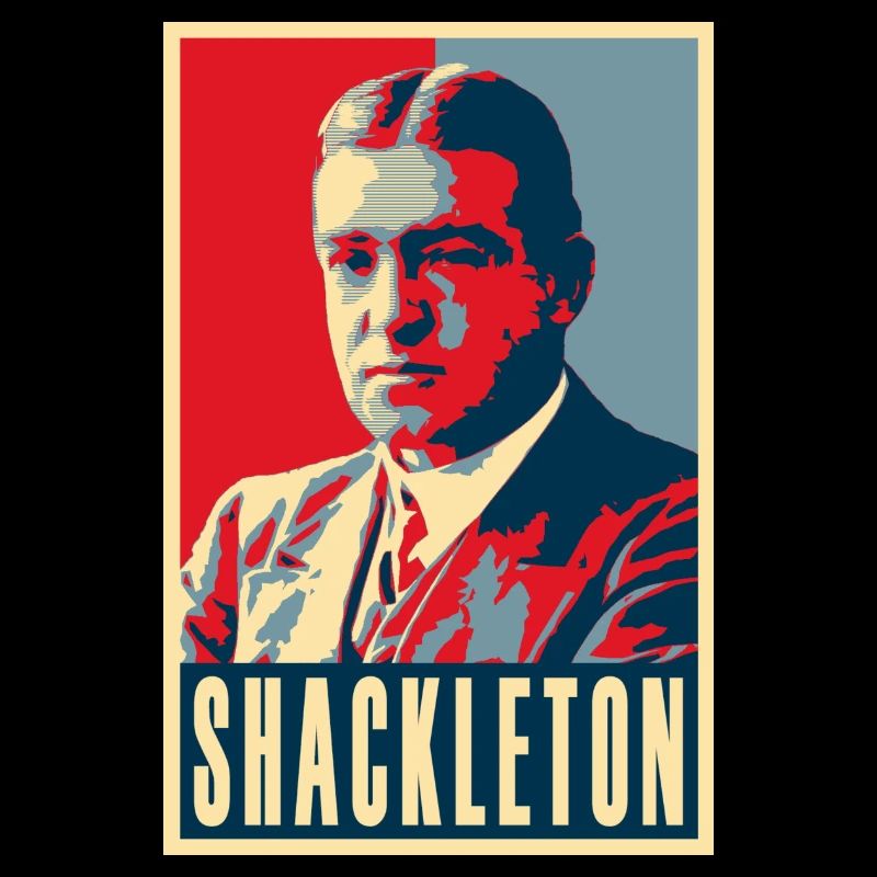 Sir Ernest Shackleton (couleurs rouge, blanc et bleu)