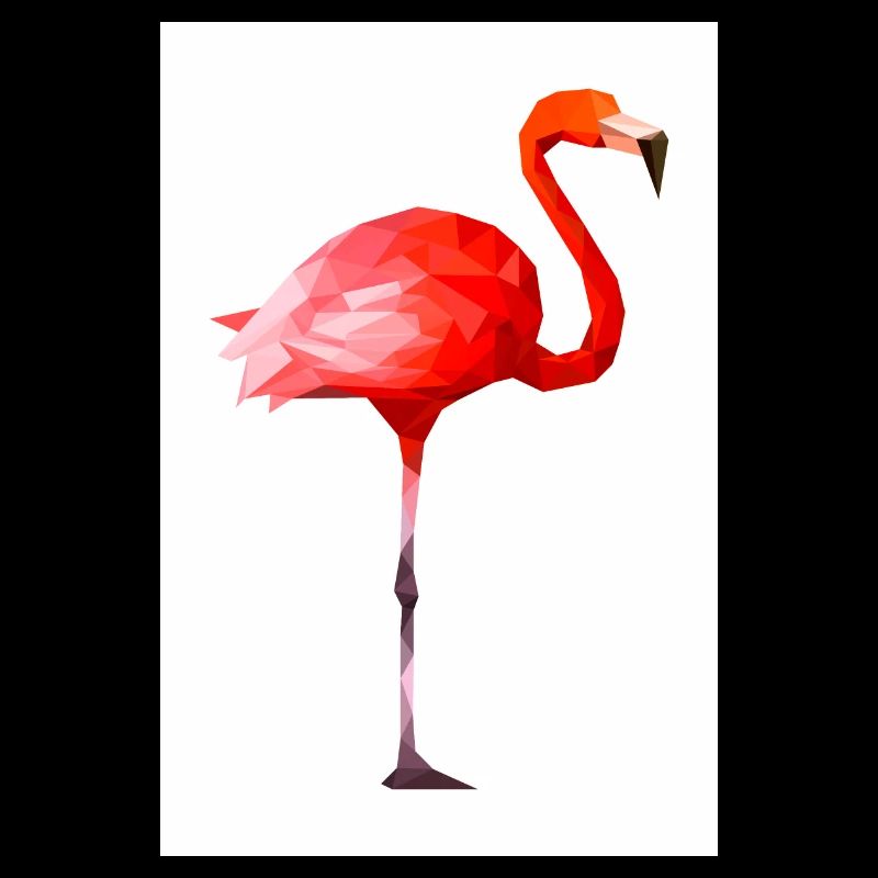 Flamingo Polygon Design