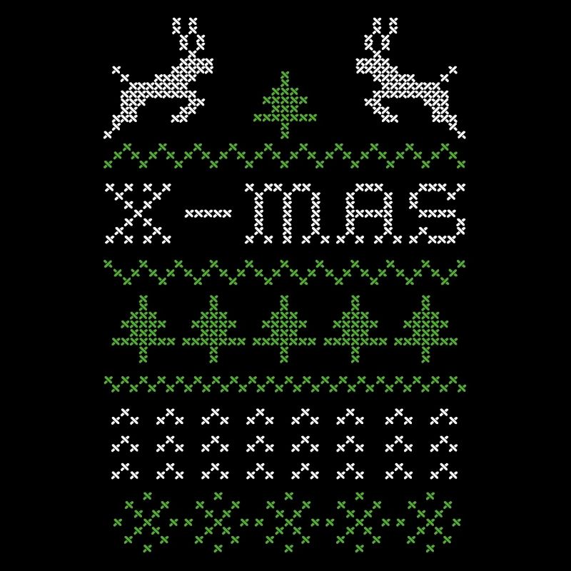 X-mas ugly sweater design for red