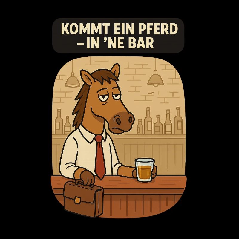 Cheval dans le bar Dicton