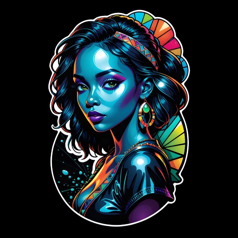 femme afro - beauté